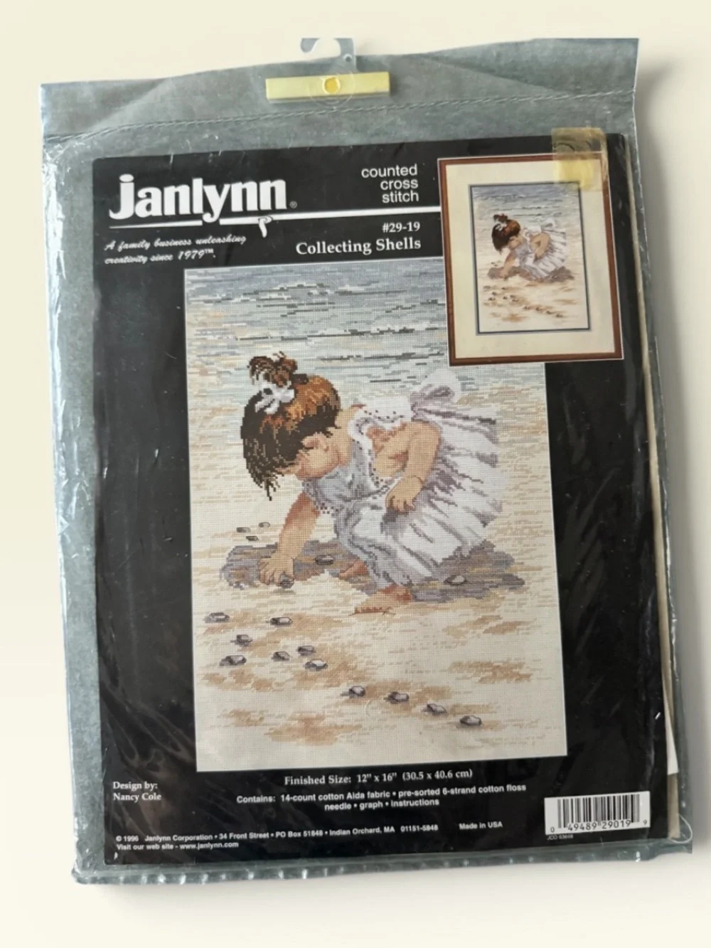 Collecting Shells Cross Stitch Kit